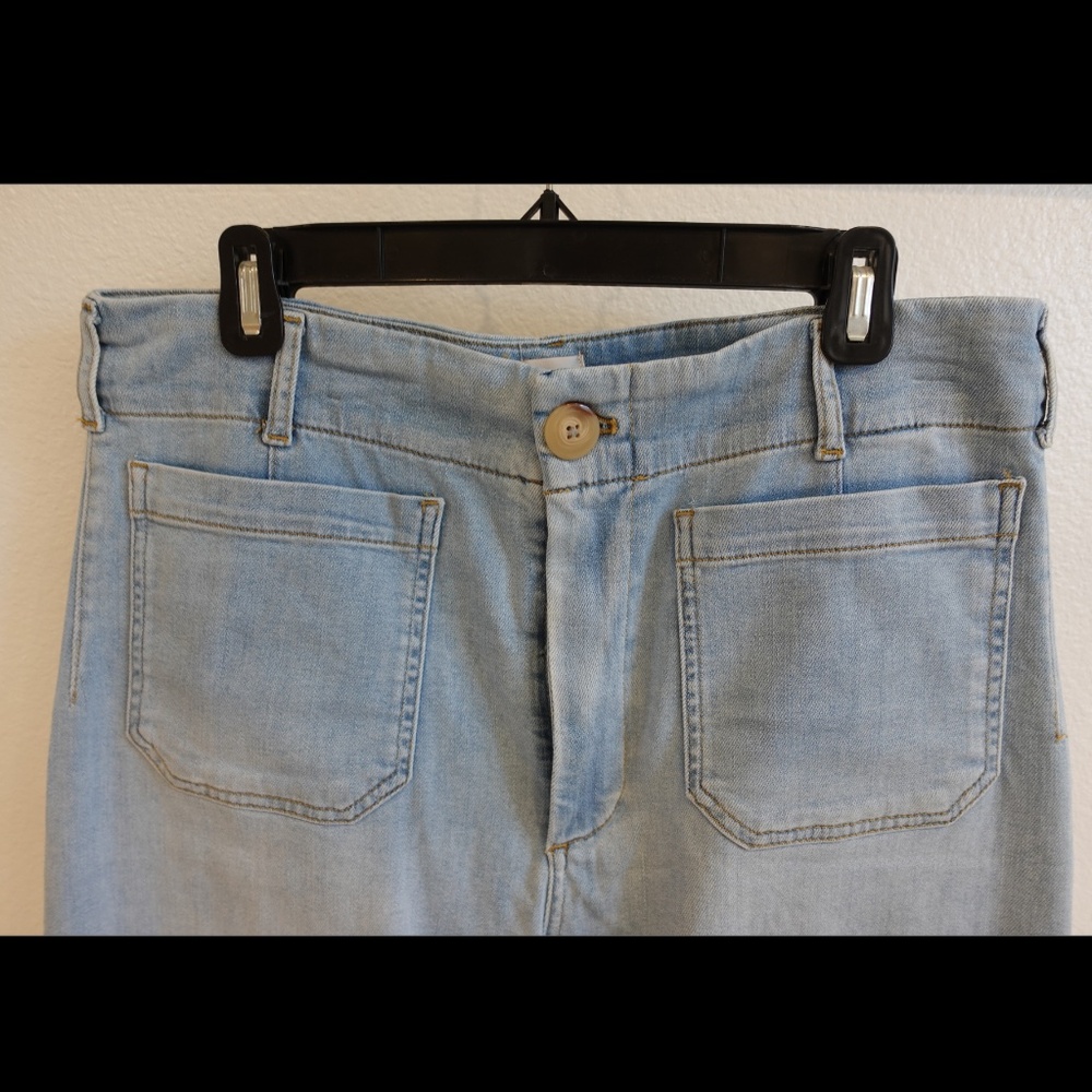 The Colette Crop High-Rise Wide-Leg Jeans by Maeve (Anthropologie) - Picture 4 of 7